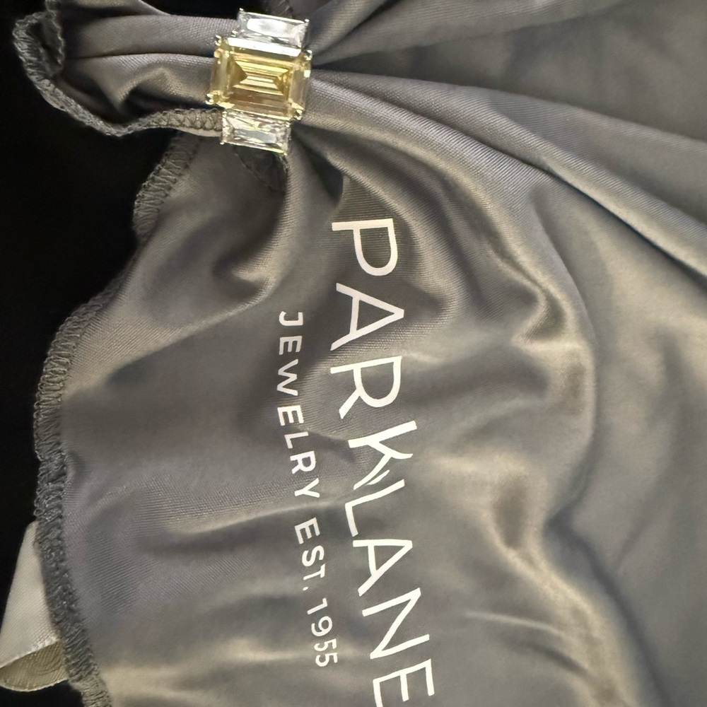 Park Lane Silver Ring with Clear Gemstone